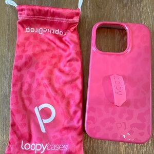 Loopy Original - iPhone 14 Pro (6.1" Screen) - Hot Pink Leopard Matte & Gloss